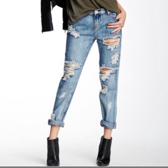 One Teaspoon Awesome Distressed Baggies Jeans - Picture 2 of 13